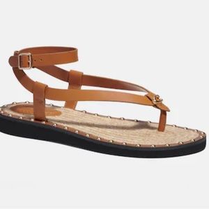 NIB Coach Gracey Leather Sandals - size 11
